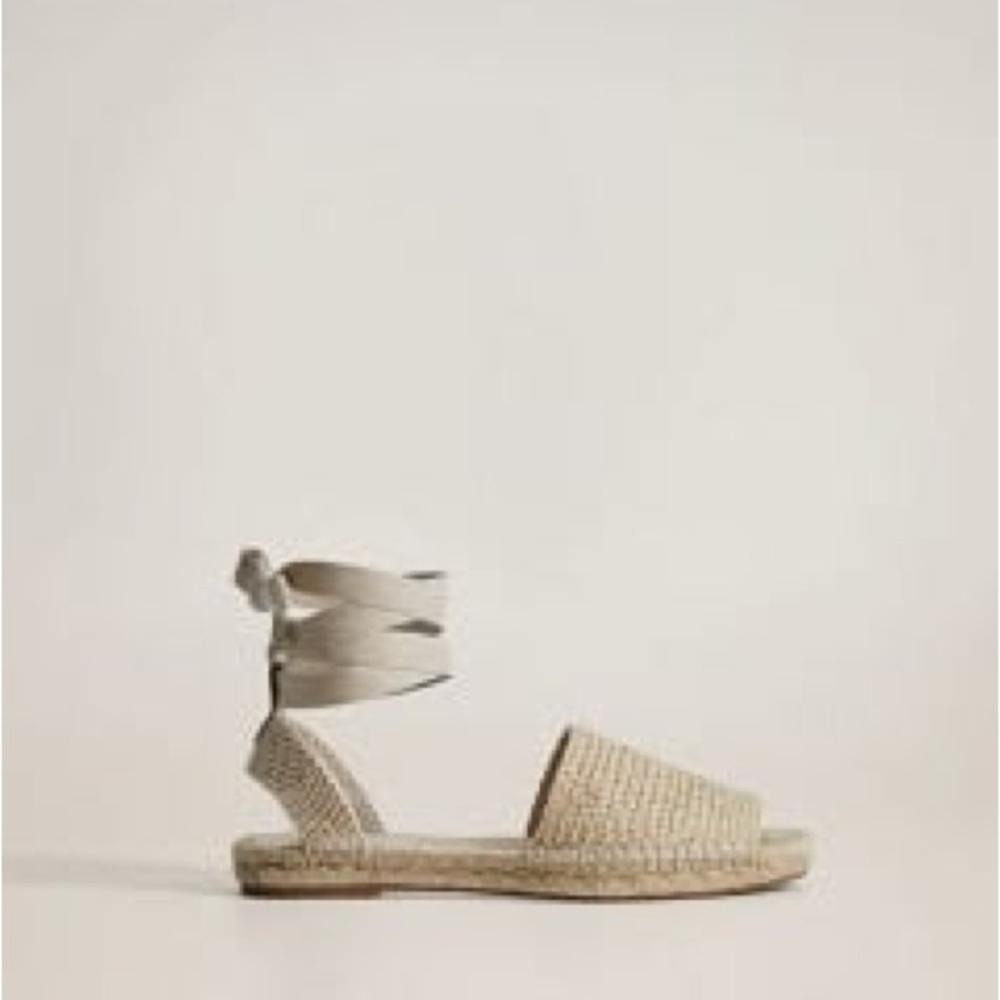 Mango flat espadrilles. Size 6.5.